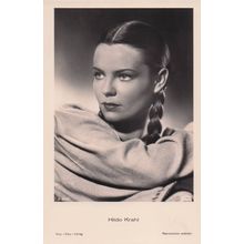 Hilde Krahl Austria Film Actress Old Real Photo Postcard