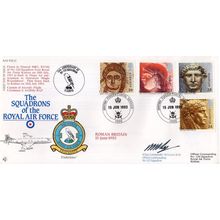 Squadrons Of The Royal Air Force Roman Britain Flown Hand Signed FDC