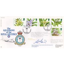 Squadrons Of The Royal Air Force Orchids 1993 Flown Hand Signed FDC