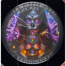 1 oz Silver Dia De Los Muertos 2023 Collectible Mintage of 500