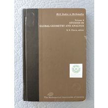 STUDIES IN GLOBAL GEOMETRY AND ANALYSIS MAA STUDIES IN MATHEMATICS VOLUME 4 1967