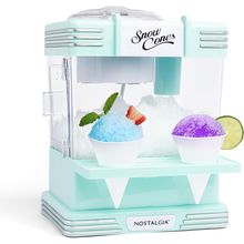 Nostalgia Snow Cone Shaved Ice Machine - Retro Table-Top Slushie Machine Makes 2