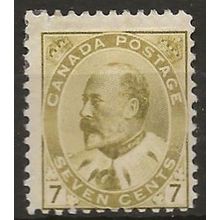 Canada 1903 SG180 7c Yellow-Olive Mounted Mint ..