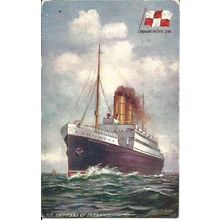 Canadian Pacific SS EMPRESS OF IRELAND Tuck Oilette Postcard (9682)