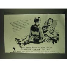 1945 Hercules powder Company Ad - Hercules Sporting Powders for Better Accuracy