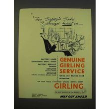 1955 Girling Brakes Ad - For Safety's Sake I Insist On