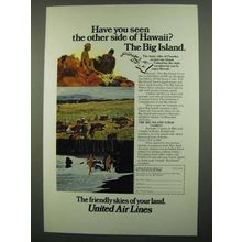 1974 United Air Lines Ad - Hawaii The Big Island