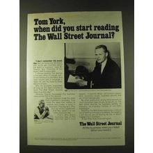 1979 The Wall Street Journal Ad - Tom York
