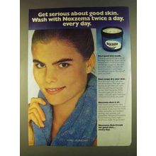 1980 Noxzema Skin Cream Ad - Mariel Hemingway - Serious