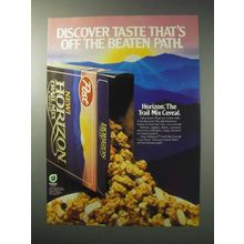 1986 Post Horizon Trail Mix Cereal Ad - Discover Taste