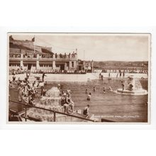 The Bathing Pool Plymouth Postcard RP Devon 4856