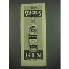 1949 Seagers Gin Ad