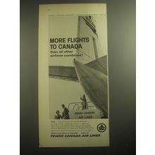 1959 Trans-Canada Air Lines Ad - More flights to Canada than all other airlines