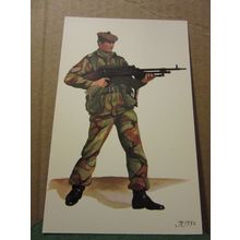 Corporal, THE ROYAL SCOTS.(Royal Regiment) Combat Dress 1972 uniform postcard /