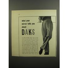 1952 DAKS Trousers Ad - What your mirror tells you about DAKS
