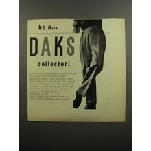 1952 DAKS Trousers Ad - Be a DAKS collector