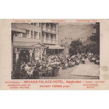 Nevada Palace Adelboden Hotel Concert Old Switzerland Advertising Postcard