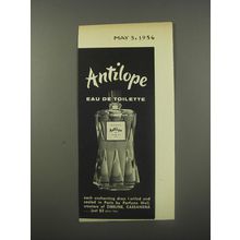 1956 Weil Antilope Perfume Advertisement - Antilope Eau de Toilette