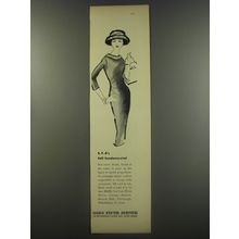 1956 Saks Fifth Avenue Dress Ad - S.F.A's fall fundamental