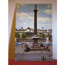 NELSON'S COLUMN, TRAFALGAR SQUARE London. unused postcard =