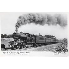 MR 4-4-4T No 108 At Work Railway Train Locomotive Photo Postcard