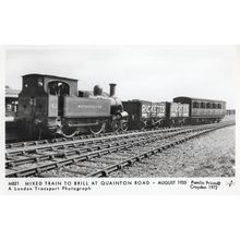 Metropolitan Ricketts Train at Quainton Road Brill Railway Transport RPC Postcar