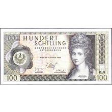 1969 Austria Banknote 100 Schilling