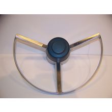 1967 68 DODGE PLYMOUTH 3 SPOKE HORN RING & BLUE CAP OEM #2925442 CORONET DART
