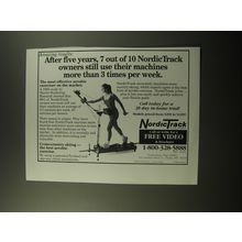 1992 NordicTrack Exercise Machine Ad - After five years, 7 out of 10 still use