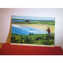 FISTRAL BAY, NEWQUAY , Cornwall used postcard by John Hinde 1985 pm =