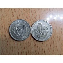Cyprus 1980 25 Mils Coin