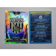 325. West Bromwich Albion - Match Attax 2017/18 Football Card EF1