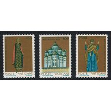 Vatican Millenary of Conversion of Rus of Kiev 3v 1988 MNH SG#906-908 Sc#813-815