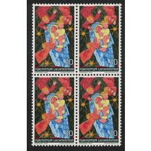Liechtenstein Christmas Block of 4 1972 MNH SG#560
