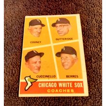 1960 Topps # 458 Chicago White Sox Coaches VG/EX Condition