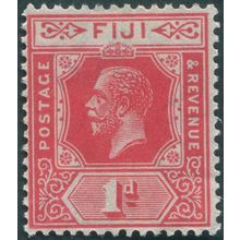 Fiji 1922 1d carmine-red Die II SG230 unused