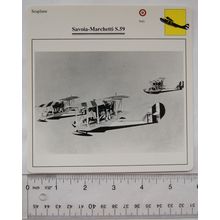 Savoia Marchetti S.59 - Italy - Seaplane - Collectors Club Card
