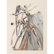 Salvador Dali (1904-1989). Purgatory Canto 3, from The Divine Comedy, circa 1959
