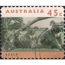 AUSTRALIA, MAMMALS, Koalas, Phascolarctos cinereus, orange 1994, 45c