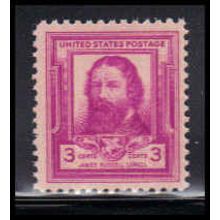 866 3c James Lowell Fine MNH KA2684