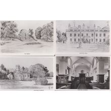 Euston Church Interior Hall Temple 4x Rare 1970s Postcard s