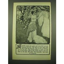 1902 Ivory Soap Ad - Nature washes the earth, and every field and tree blossoms
