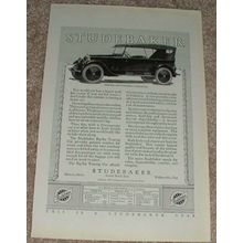 1923 Studebaker Big Six Touring Car Ad - NICE!!