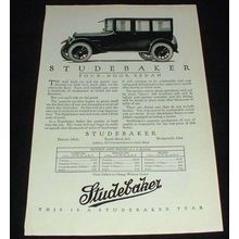 1923 Studebaker Four Door Sedan Car Ad, NICE!!