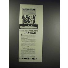 1932 Matson Line & Oceanic Line Ad - South Seas