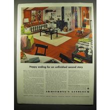 1954 Armstrong's Linoleum Floor Ad - Happy Ending