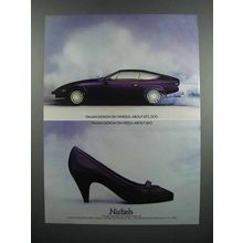 1983 Nickels Cinema Shoe Ad - Italian Design on Wheels