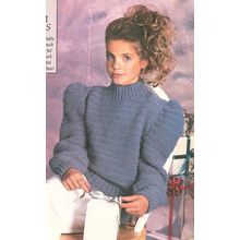 Crochet Girl's Pattern Girl's Sweater (2)