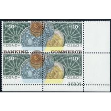 1578a, Mint NH 10¢ Sensational Color Shift Error Plate Block .. Stuart Katz