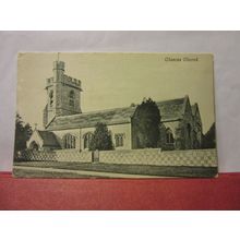 THE CHURCH, CHENIES, BUCKINGHAMSHIRE unused antique postcard, =